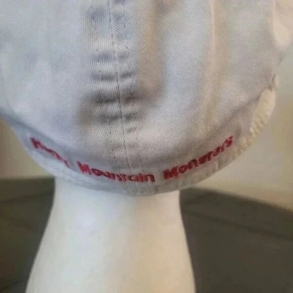 39 Men's White Cotton Flex Fit Antler Embroidered Baseball Cap - Picture 9 of 11